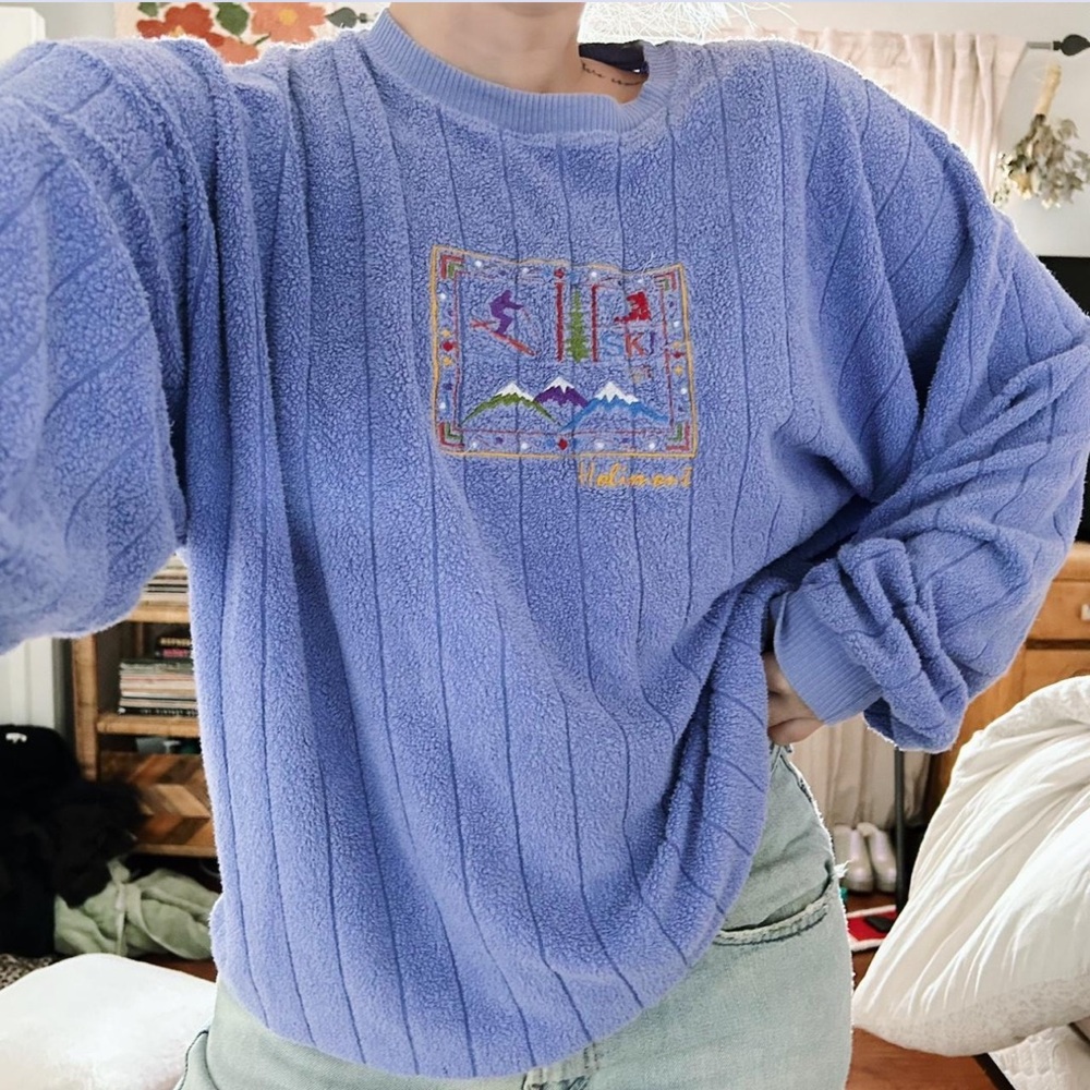 Vintage Ski Fleece Sweatshirt